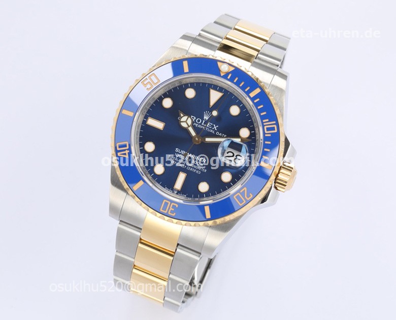 Rolex Submariner 126613LB Stahl und Gelbgold 904L blaues Keramik Lünette
