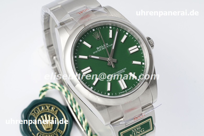 ROLEX Oyster Perpetual 41 MM 2022 Sammleredition Grünes Zifferblatt