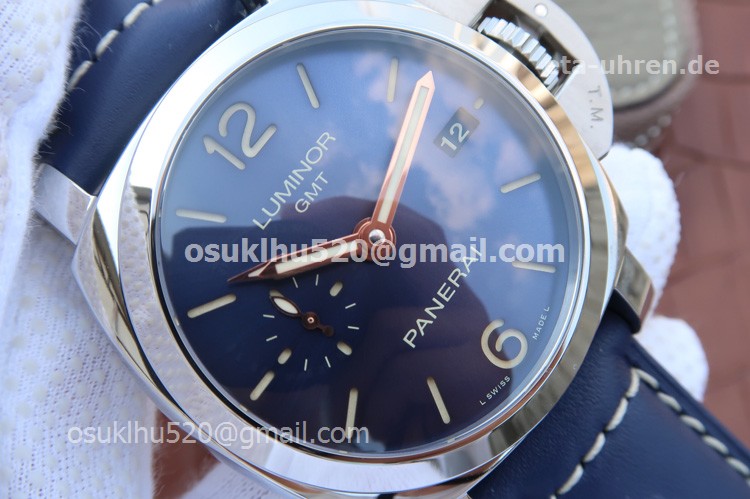Panerai Luminor 1950 3 Days GMT Automatic Acciaio Blaues
