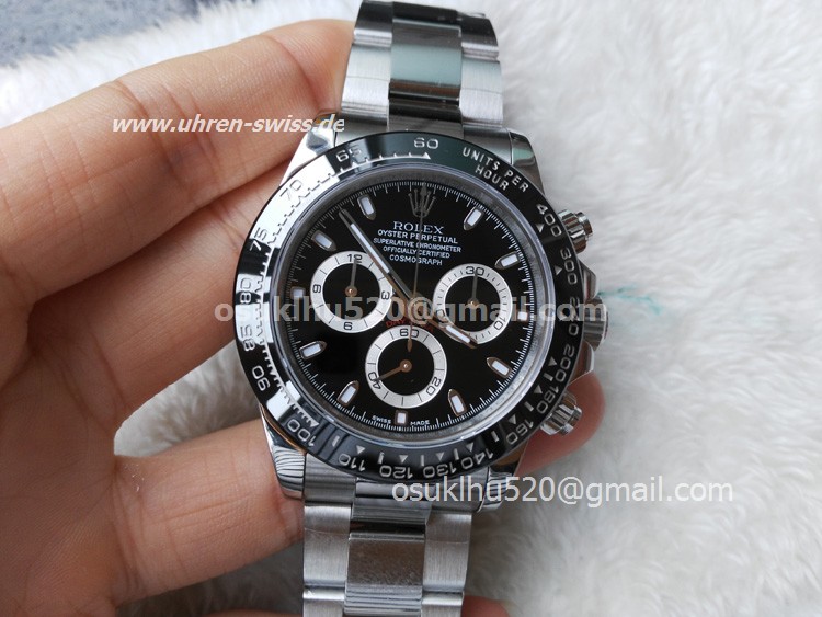 ROLEX DAYTONA replica MOSTRADOR PRETO