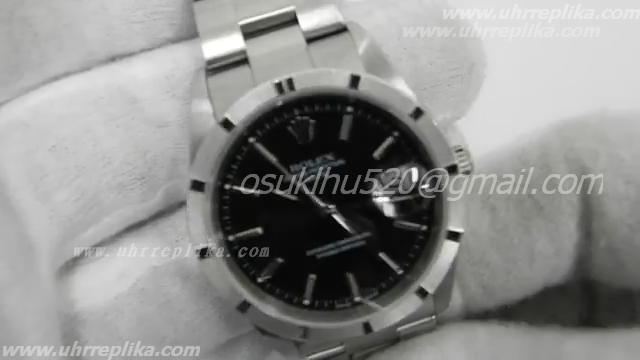 Rolex dayjust black dial stick marker