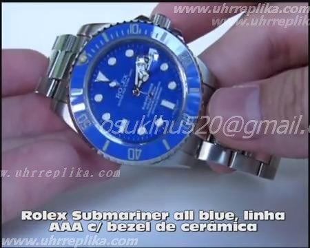 Rolex Submariner All Blue AAA rolex replica