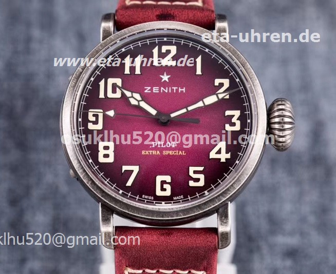 Zenith Pilot Type 20 Extra Special Uhren Lila Zifferblatt