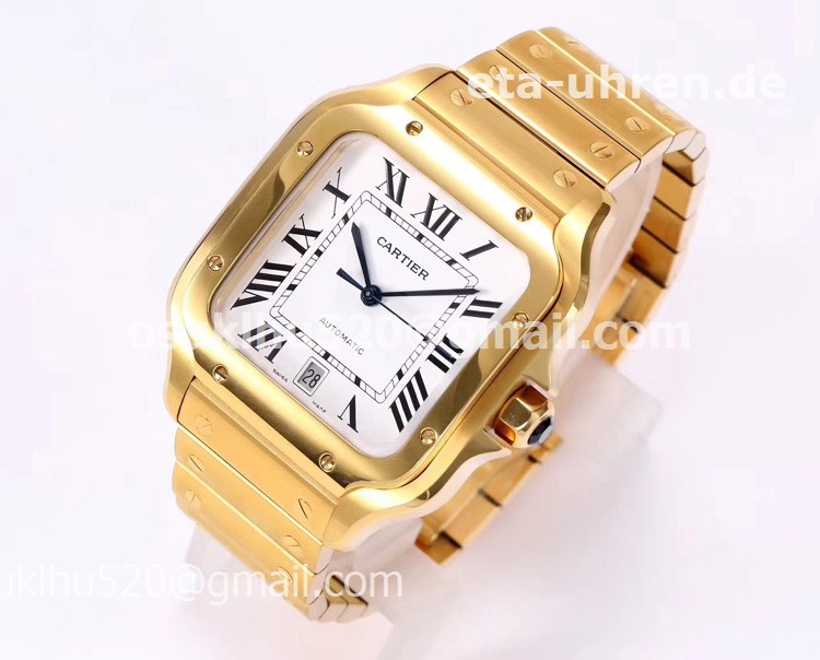 Cartier Santos 18K Yellow gold uhren CRWGSA0009 1:1