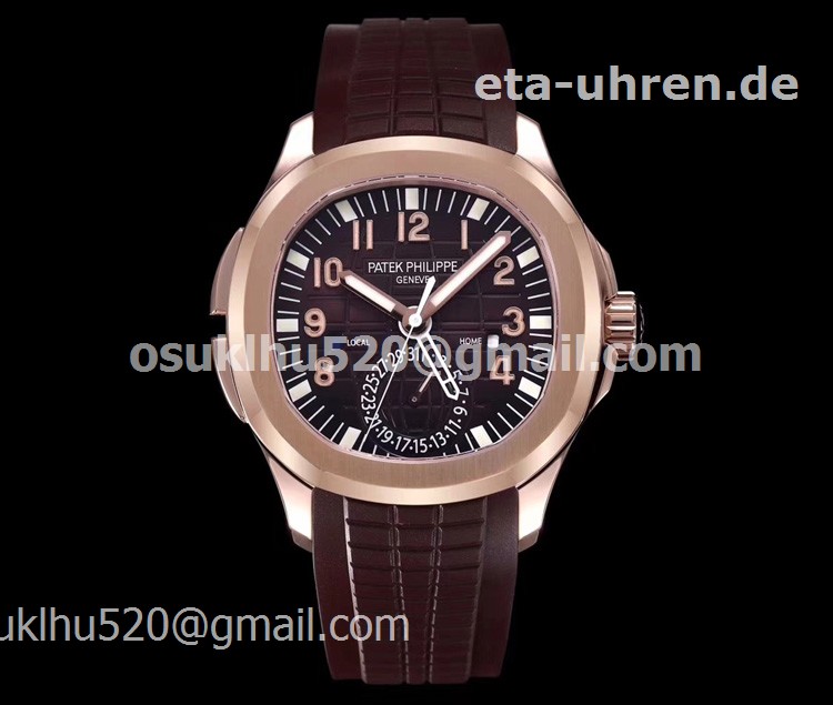 Patek Aquanaut Travel Time 5164R Golden watch Schokoladenzifferblatt