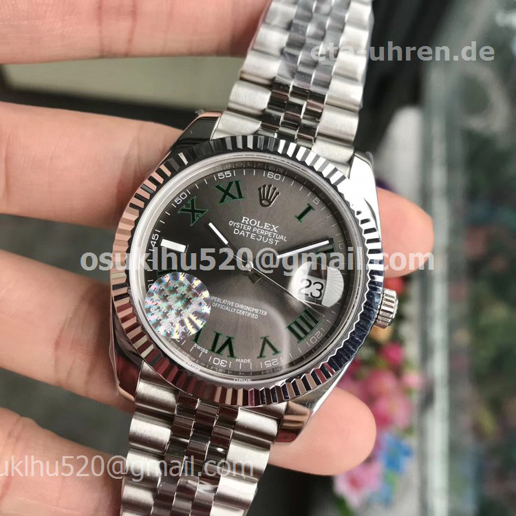 rolex Datejust 2 Stainless steel Jubilee Armband Grey Dial