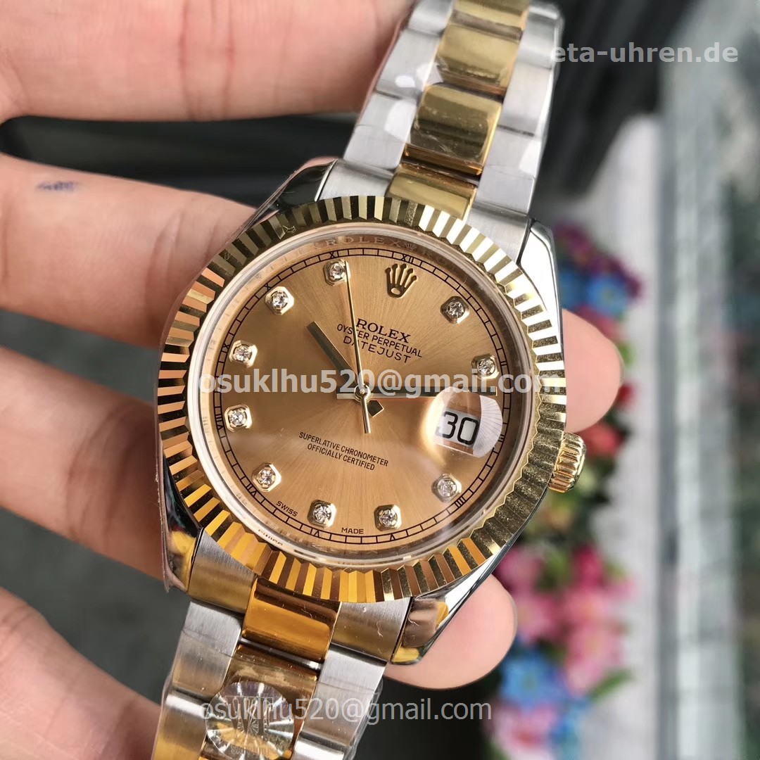 Rolex Datejust II Gold Uhr Oyster Two Tone Armband