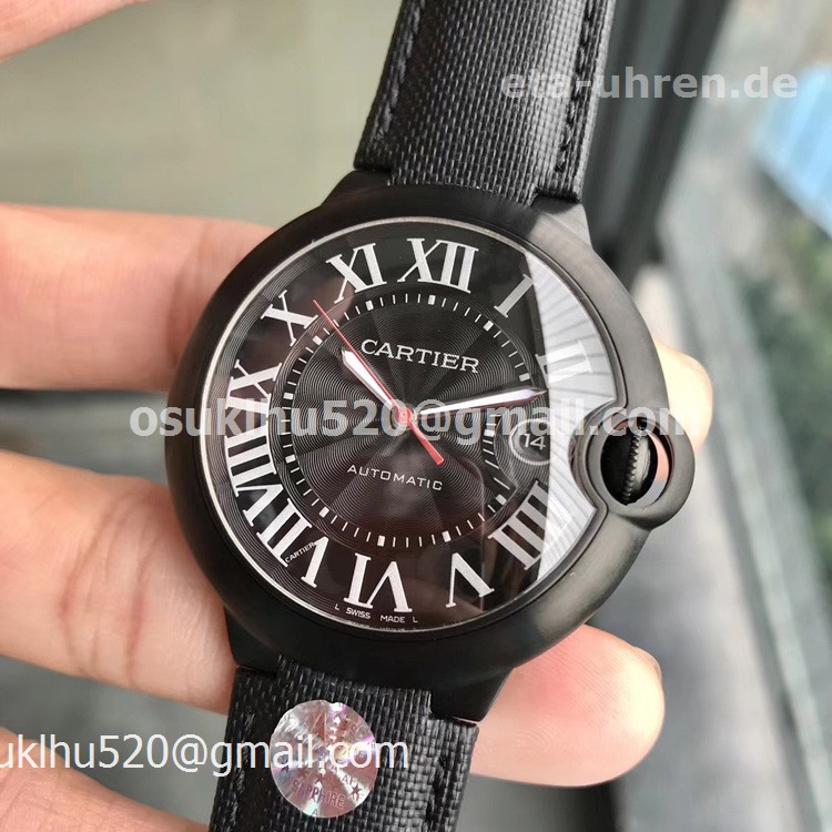 Cartier Ballon Bleu de Cartier Carbon All Black Herrenuhr