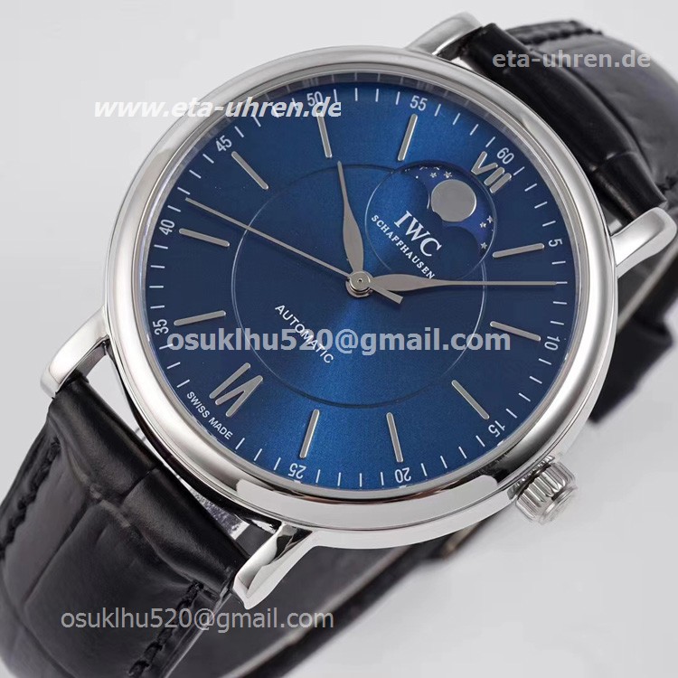 IWC Portofino IW459402Automatic Moon Phase Blaues Zifferblatt