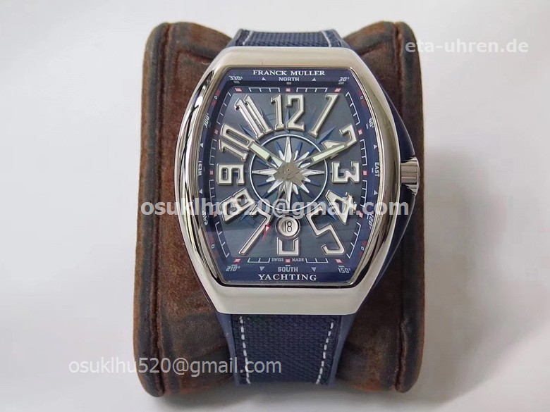 Franck Muller Vanguard 45 Stainless Steel Blue Automatic  Franck Muller Vanguard 45 Stainless Steel Blue Automatic