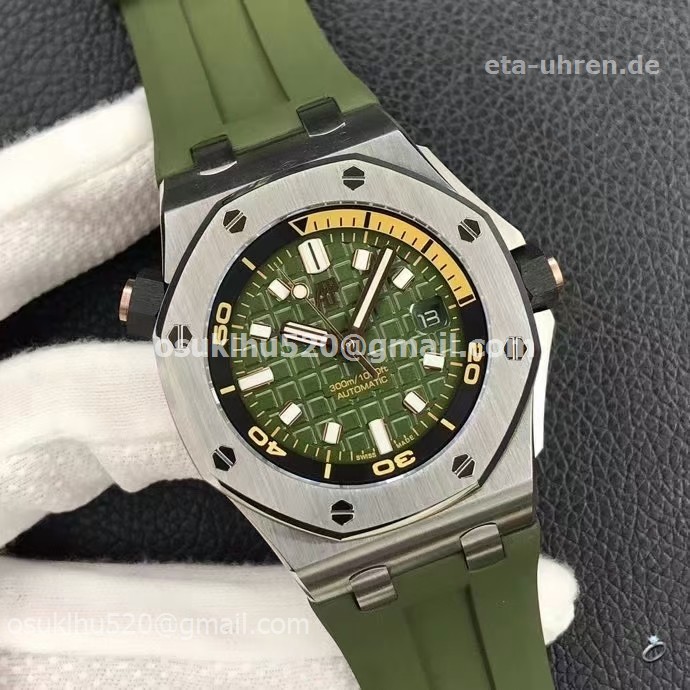 AP Royal Oak Offshore Diver 42mm 2021 Military Khaki Kautschukarmband