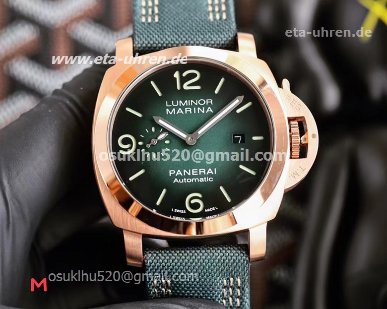 Panerai Luminor Marina 44 Guillaume Néry Edition grünes Zifferblatt
