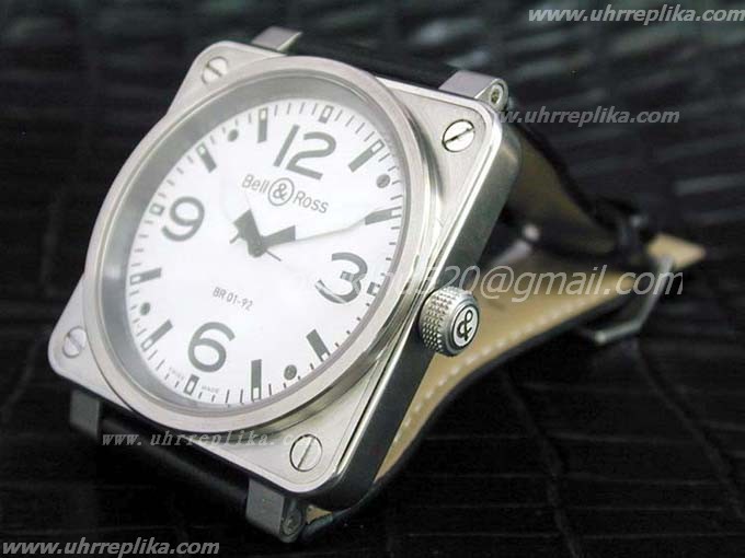 Bell & Ross replica uhren BR 01-92 Edelstahl White