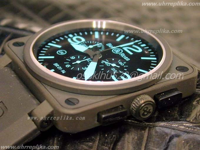 Bell & Ross BR 01-94 uhren Chrono PVD Black Blue Bell & Ross BR 01-94 uhren Chrono PVD Black Blue