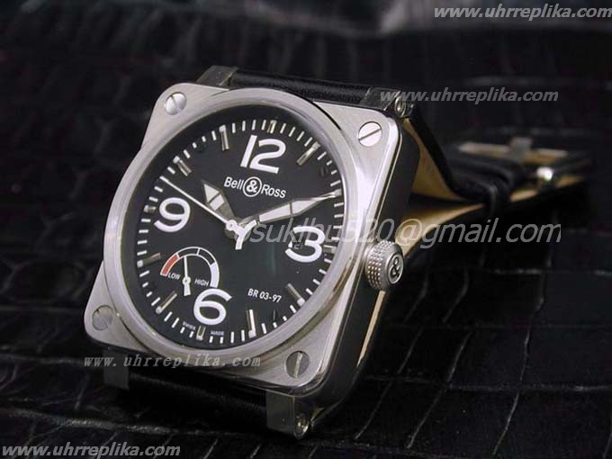 Bell & Ross BR 03-97 replica Power Reserve Black Bell & Ross BR 03-97 replica Power Reserve Black