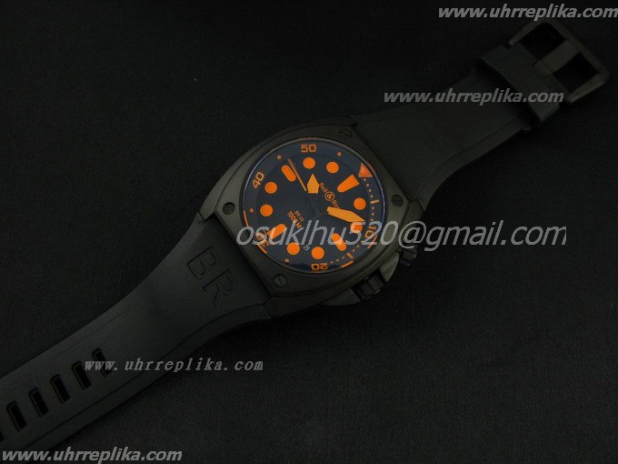 Bell Ross Instrument replica BR-02 PVD Orange Markers