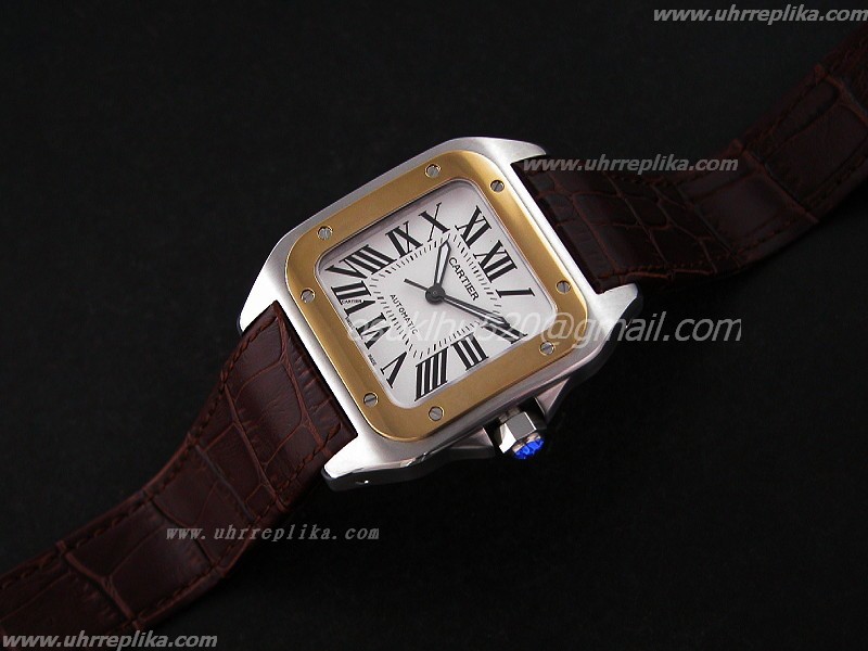 Cartier Santos 100 replicas 41mm 2-Tone W20072x7