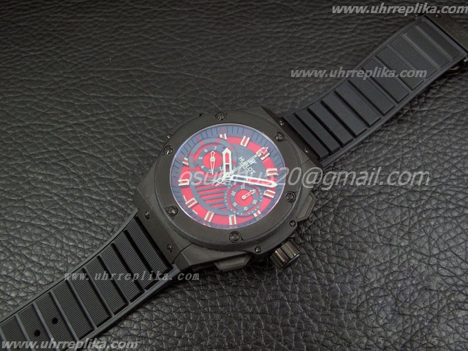 Hublot King Power replica PVD Rotes Zifferblatt