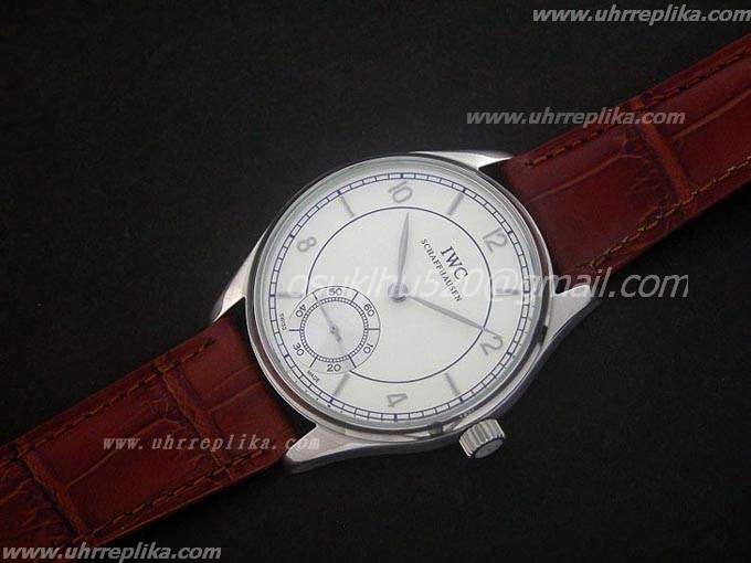iwc replica watches Portugieser F A Jones Gents Unitas 6497 Weiss