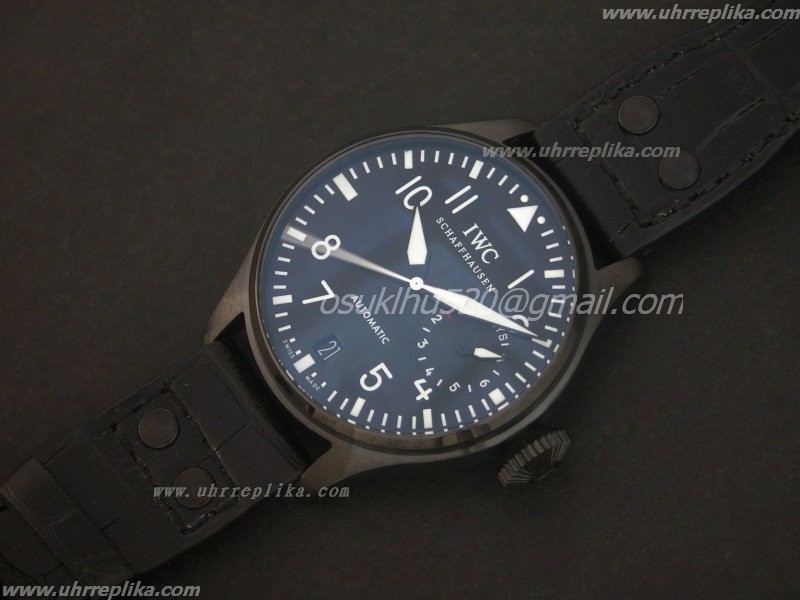 iwc classic automatik Big Pilot PVD schwarzes herren