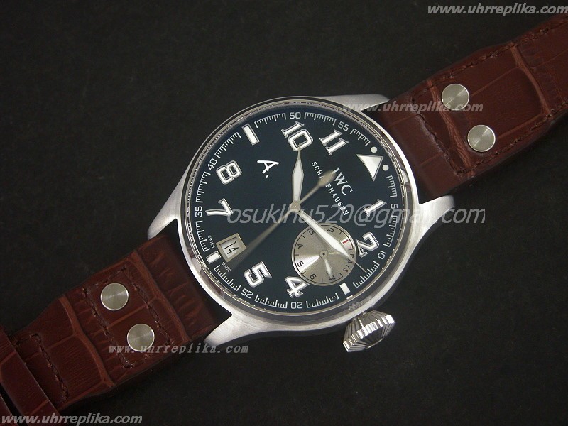 replica iwc watches for sale Big Pilot Power Reserve Brown lederband