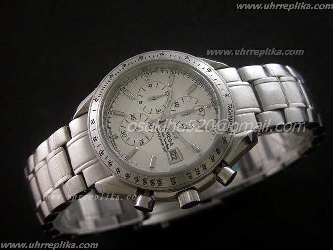 Omega SpeedMaster replica 2008 Date Quarz Weiss Omega SpeedMaster replica 2008 Date Quarz Weiss