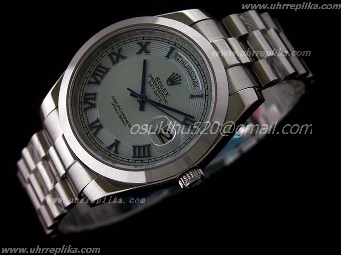 rolex herrenuhren Day-Date II 41mm weiß