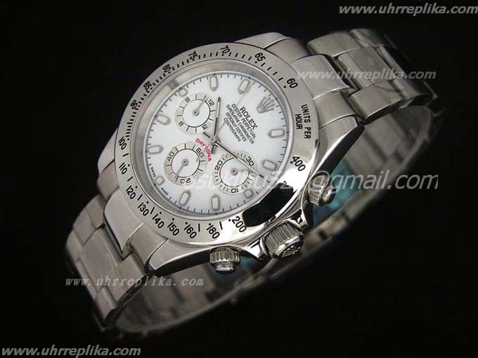Rolex daytona imitat uhren 116520-78490 weiß silver stick
