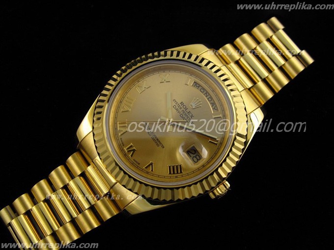 rolex Day-Date II Fälschung uhren Yellow Gold 3156
