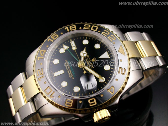 Rolex GMT-Master 2 men automatic schweiz ceramic yellow-gold nachgemachte uhren