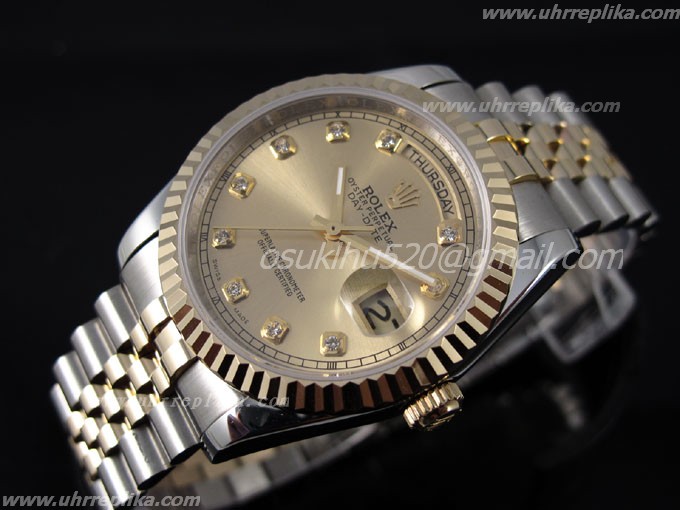 rolex fälschung Day-Date 2 41mm men automatic yellow Gold 116264