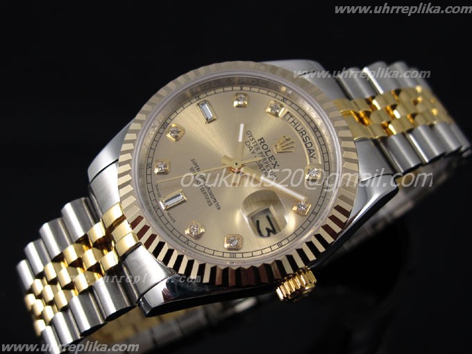 rolex day-Date 2 41mm replika uhr men automatic yellow gold 116264