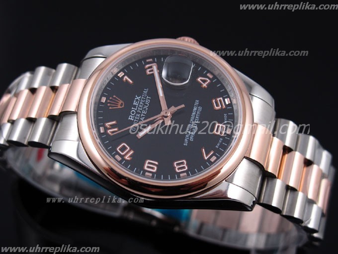 rolex fälschungen datejust 2 36mm men automatic schweiz Rose gold 116264
