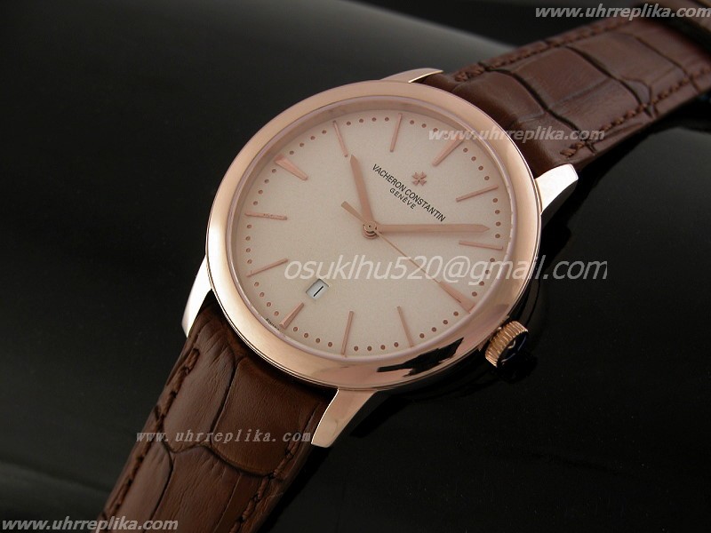 vacheron constantin patrimony replica Automatique Gold Weiss