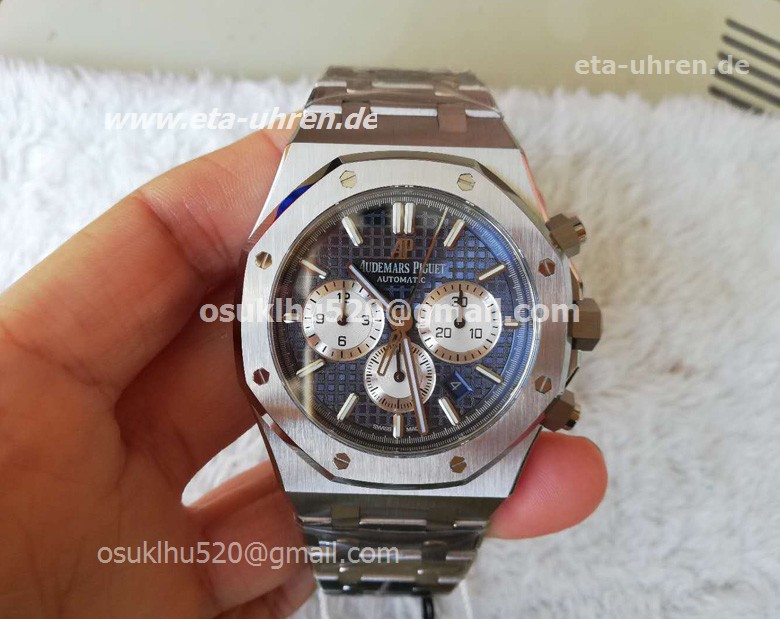 AP Royal Oak Chronograph Uhren 26331ST blaues und silbernes Gesicht