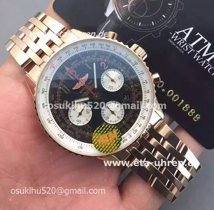 replica breitling watches Navitimer World Schwarzes Zifferblatt