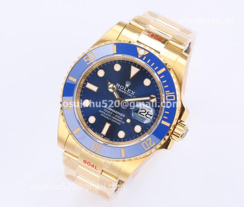 Rolex Submariner 122618LB Gelbgold 904L blaues Keramik Lünette Rolex Submariner 122618LB Gelbgold 904L blaues Keramik Lünette
