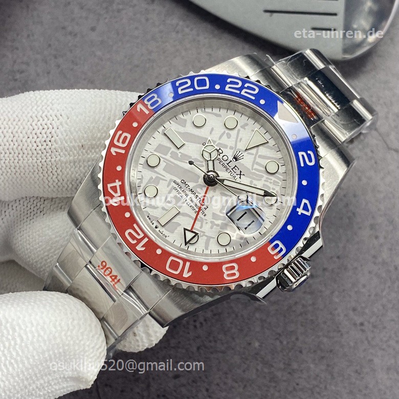 Rolex GMT Master II Edelstahl Meteorite Dial Pepsi Bezel