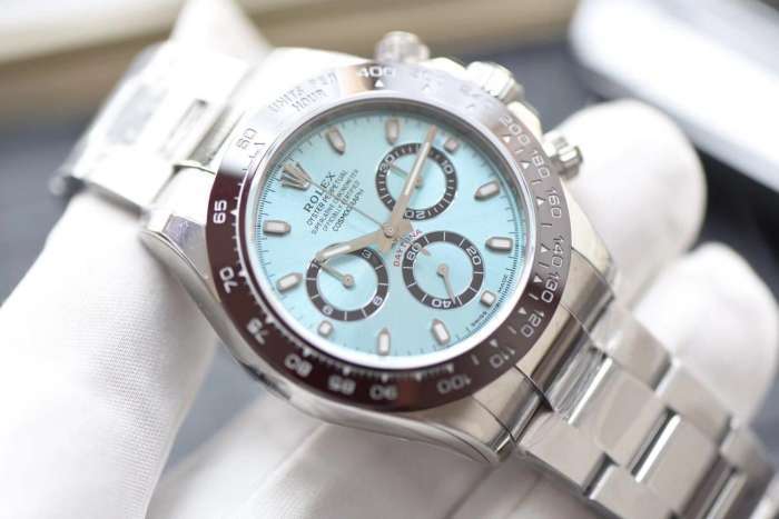 Rolex Daytona Ice Blue braune keramische Lünette 904L