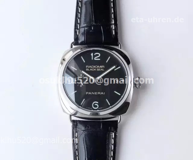 Panerai Radiomir Black Seal 45mm Stahlgehäuse Lederband