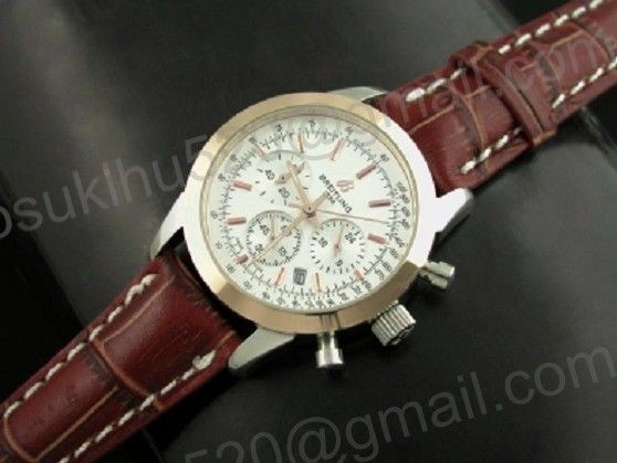 Breitling Transocean Chronograph Damen Uhr Two Tone Gelbgold
