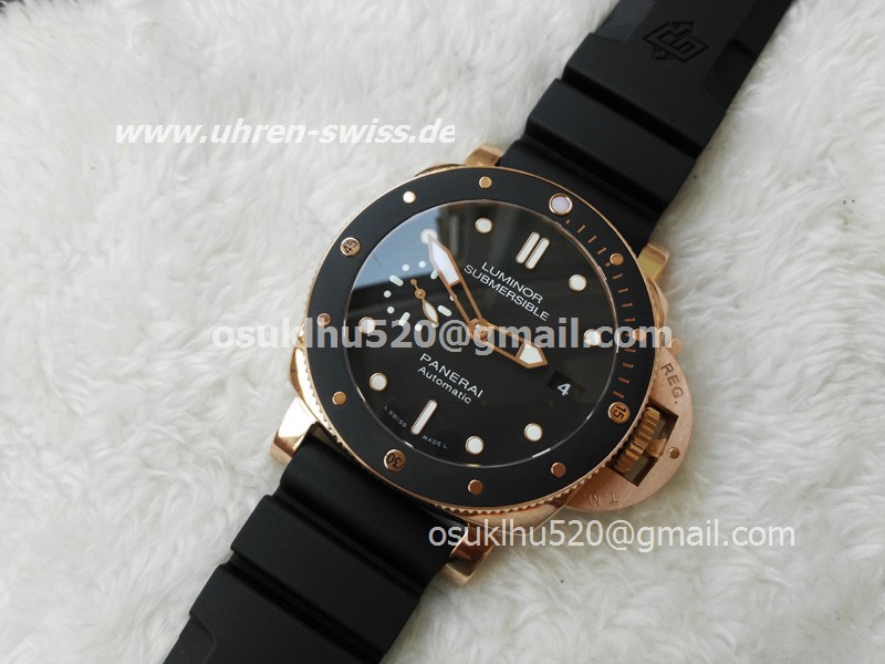 panerai submersible replica Schwarzes-zifferblatt automatik