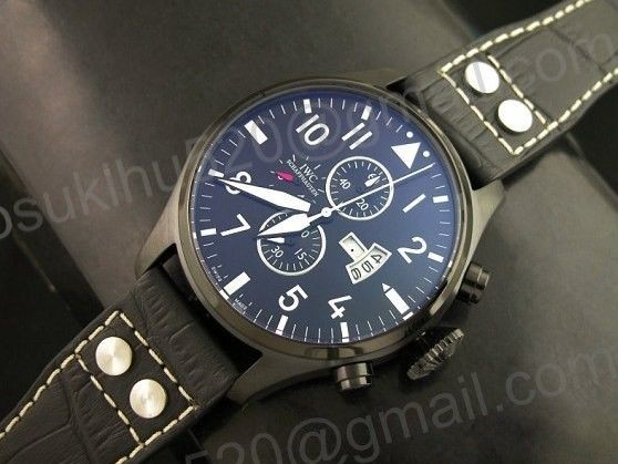 iwc toy gun weiß dial with chonograph automatic