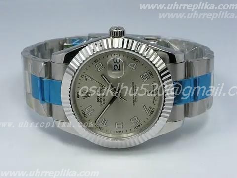 ROLEX DATEJUST II SILVER DIAL number MARKINGS 41MM
