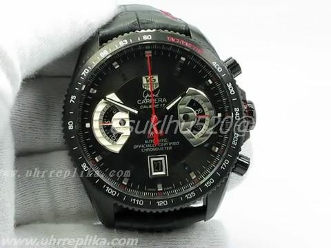 Tag Calibre 17 RS2 Chrono PVD-Beschichtung leder-armband 7750 replica eu