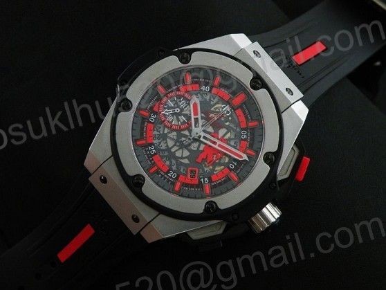 Hublot King Power Red Devil Stahl Case rot Zifferblatt A-7750