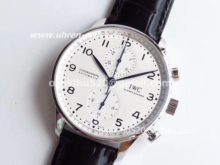 iwc portugieser replica chrono Weiss silber