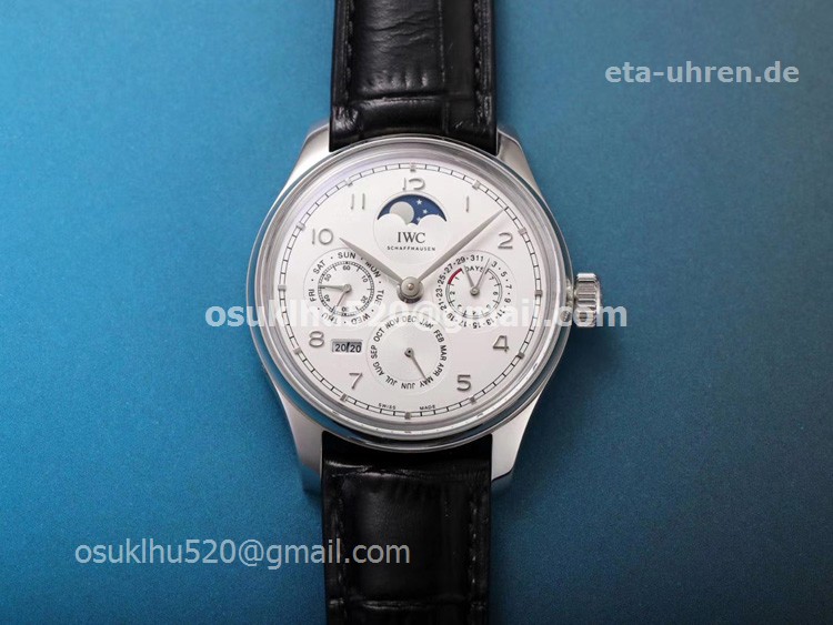 IWC Portugieser Perpetual Calendar IW502219 weißes Zifferblatt 41mm IWC Portugieser Perpetual Calendar IW502219 weißes Zifferblatt 41mm