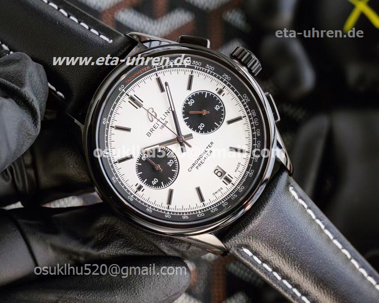 Breitling Premier B01 Quartz Chronograph 43mm schwarzer Fall