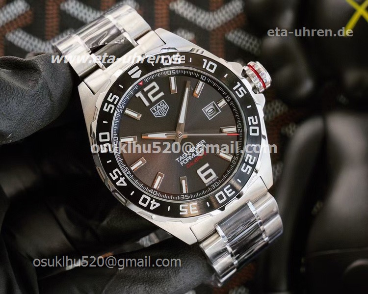 Tag Heuer Formula1 Carrera 5 billige Uhren schwarzes Zifferblatt